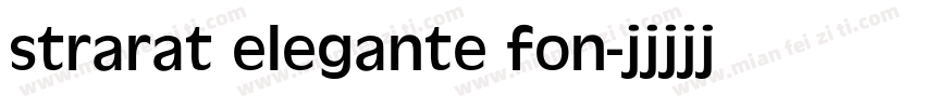 strarat elegante fon字体转换